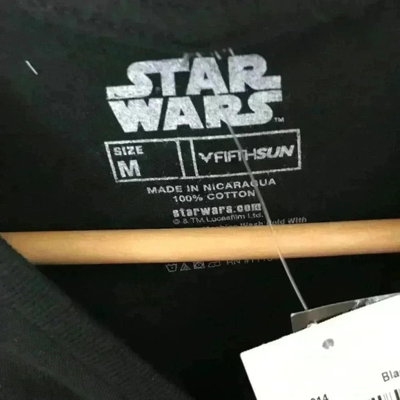 Star Wars The Last Jedi Men M Black T-Shirt NWT - Picture 3 of 5